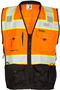 Kishigo X-Large Orange And Black Polyester Vest
