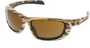 MCR Safety® Swagger® UD1 Mossy Oak Safety Glasses With Brown MAX6® Anti-Fog Lens