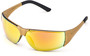 MSA Easy-Flex™ Impact Resistant Tan Safety Glasses With Orange Anti-Scratch Lens