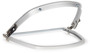 MSA Gray Aluminum V-Gard® Accessory Visors/Slotted or Unslotted Caps for Welding Helmets