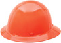 MSA Orange Skullgard® Phenolic Full Brim Hard Hat With Pinlock/4 Point Pinlock Suspension
