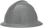 MSA Gray Topgard® Polycarbonate Full Brim Hard Hat With 1-Touch® Suspension