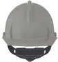 MSA Gray Topgard® Polycarbonate Cap Style Hard Hat With Ratchet/4 Point Ratchet Suspension