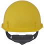 MSA Yellow Thermalgard® Nylon Cap Style Hard Hat With Ratchet/4 Point Ratchet Suspension