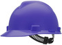 MSA Purple V-Gard® Polyethylene Cap Style Hard Hat With Pinlock/4 Point Pinlock Suspension