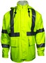 National Safety Apparel® Large Hi-Viz Yellow | Yellow 30" Arc H2O™ Cotton | Polyurethane Coat