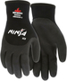 MCR Safety® Medium Ninja® 15 Gauge Nylon Cut Resistant Gloves With PVC Coated Palm And Over Knuckle