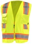 OccuNomix X-Large Hi-Viz Yellow And Orange Recycled Polyester Tricot Front/Mesh Vest