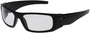 Protective Industrial Products Squadron™ Black Safety Glasses With Clear Anti-Scratch/Anti-Fog Lens