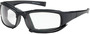 Protective Industrial Products Cefiro™ Black Safety Glasses With Clear Anti-Scratch/Anti-Fog Lens