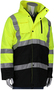 Protective Industrial Products Large Hi-Viz Yellow Polyester Rain Coat