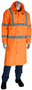 Protective Industrial Products Large Hi-Viz Orange 48" Viz™ 150 Denier Polyester Rain Coat