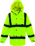 Protective Industrial Products 2X Hi-Viz Yellow Boss® Polyester And Polyurethane Rain Coat