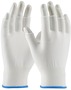 Protective Industrial Products Large White CleanTeam® Medium Weight Nylon Inspection Gloves With Knit Wrist