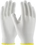 Protective Industrial Products Large White CleanTeam® Medium Weight Polyester Inspection Gloves With Knit Wrist