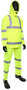Protective Industrial Products Large Hi-Viz Yellow Viz™ Polyester And Polyurethane 3-Piece Rain Suit