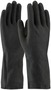 Protective Industrial Products X-Large Black Assurance® Flocked Lined 28 Mil Unsupported Latex Chemical Resistant Gloves