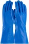 Protective Industrial Products Medium Blue Assurance® Flocked Lined 15 Mil Unsupported Nitrile Chemical Resistant Gloves