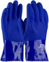 Protective Industrial Products Large Blue XtraTuff™ String Knit Lined PVC Chemical Resistant Gloves