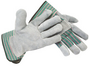 RADNOR™ X-Large Green Shoulder Split Leather Palm Gloves With Canvas Back And Safety Cuff