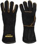 RADNOR™ Large 14" Black Premium Side Split Cowhide Cotton/Foam Lined Stick Welders Gloves