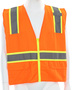 MCR Safety® 2X Hi-Viz Orange Luminator Polyester Safety Vest