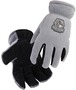 Black Stallion® X-Large Gray And Black FuzzyHand™ Cotton And Cowhide Fleece Lined Cold Weather Gloves