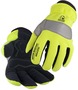 Black Stallion® X-Large Hi-Viz Green And Black Synthetic Leather Fleece Lined Reflective Tape/Water Resistant Cold Weather Gloves