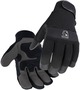 Black Stallion® 2X Gray And Black PVC And Spandex And Synthetic Leather And Neoprene Full Finger Economy Mechanics Gloves With Short Cuff