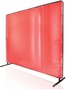 Black Stallion® 6' Orange Translucent Vinyl/Steel Welding Screen