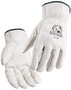 Black Stallion® Large Cream Cotton And Cowhide Cold Weather Gloves