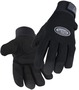 Black Stallion® Large Black ToolHandz® Plus Spandex And Synthetic Leather And Neoprene Full Finger Mechanics Gloves With Neoprene Pull Tab Cuff