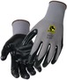 Black Stallion® Medium AccuFlex™ 13 Gauge Black Foam Nitrile Palm Coated Work Gloves With Nylon Liner And Knit Wrist