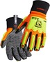 Black Stallion® 2X Orange And Black ToolHandz® MAX Synthetic Leather Full Finger Cut Resistant Mechanics Gloves With Short Cuff