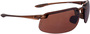 Radians ES4 Half Frame Crystal Brown Safety Glasses With HD Brown Flash Mirror Polycarbonate Hard Coat Lens