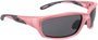 Radians Infinity Pearl Pink Safety Glasses With Dark Smoke Polycarbonate Hard Coat Lens