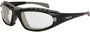 Radians Diamondback Full Frame Shiny Black Safety Glasses With I/O Polycarbonate Anti-Fog Lens