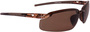 Radians ES5 Crystal Brown Safety Glasses With Brown POL Polycarbonate Hard Coat Lens