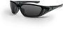 Radians 710 Crystal Black Safety Glasses With Smoke AF Polycarbonate Anti-Fog Lens