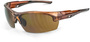 Radians Crucible Crystal Brown Safety Glasses With HD Brown Polycarbonate Hard Coat Lens