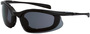 Radians Concept Half Frame Matte Black Safety Glasses With Smoke Polycarbonate Anti-Fog Lens
