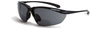 Radians Sniper Bifocal 1.5 Diopter Half Frame Matte Black Safety Glasses With Smoke Polycarbonate Hard Coat Lens