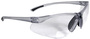 Radians C2™ 1.0 Diopter Half Frame Smoke Safety Glasses With Clear Polycarbonate Hard Coat Lens