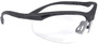 Radians Cheaters® 1.0 Diopter Half Frame Black Safety Glasses With Clear Polycarbonate Hard Coat Lens