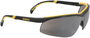 Radians DC™ Half Frame Black Safety Glasses With Silver Mirror Polycarbonate Hard Coat Lens