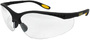 Radians Reinforcer RX™ 2.5 Diopter Half Frame Black Safety Glasses With Clear Polycarbonate Hard Coat Lens