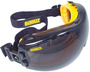 Radians Concealer™ Direct Ventilation Dust/Splash Goggles With Black/Yellow Goggle Frame And Smoke AF Anti-Fog/Hard Coat Lens