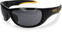 Radians Dominator™ Full Frame Black and Yellow Safety Glasses With Smoke Polycarbonate Hard Coat Lens