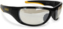 Radians Dominator™ Full Frame Black and Yellow Safety Glasses With I/O Polycarbonate Hard Coat Lens