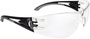 Radians Optima™ IQ Frameless Black Safety Glasses With Clear IQ Polycarbonate Anti-Fog Lens